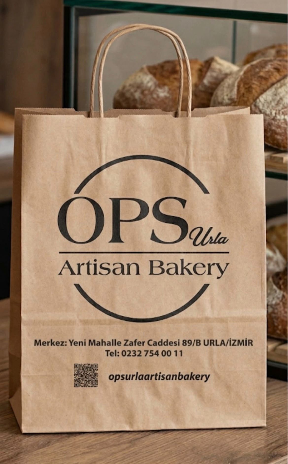 Markaya özel baskılı kraft kese